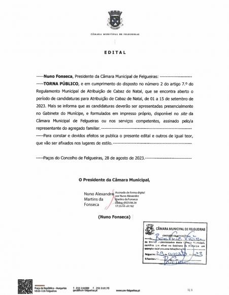 Candidatura Cabaz Natal