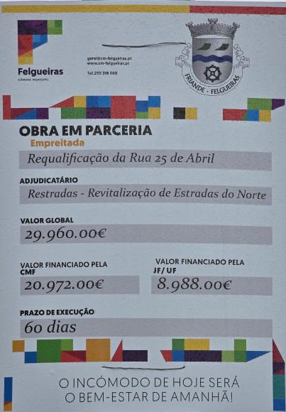 Requalifica&ccedil;&atilde;o Rua 25 de abril 